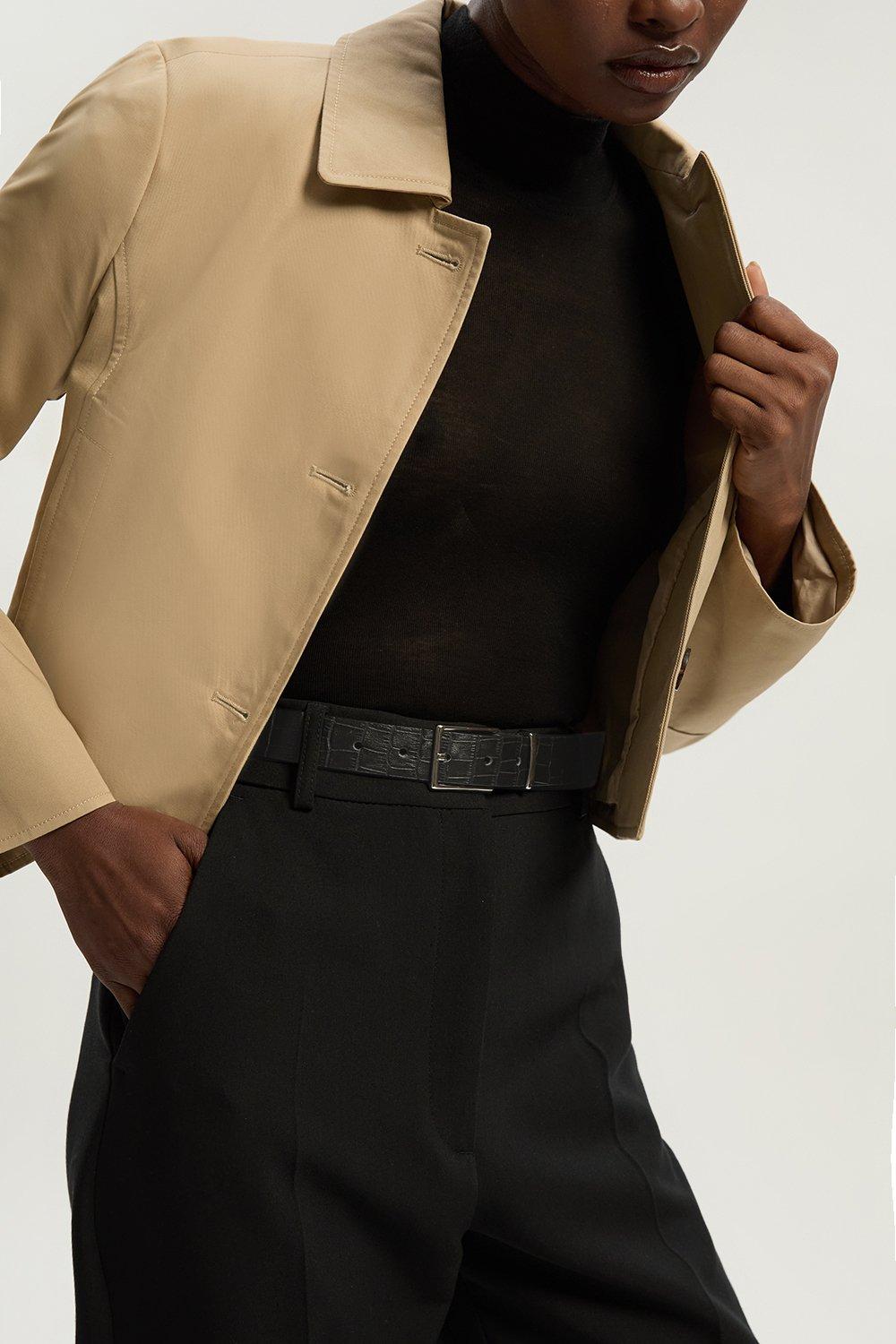 ★Karen Millen ストラッピーベルトハードウエア 魅惑的マキシ ☆Karen Millen ストライプxベルトストラッピー 魅惑的マキシ