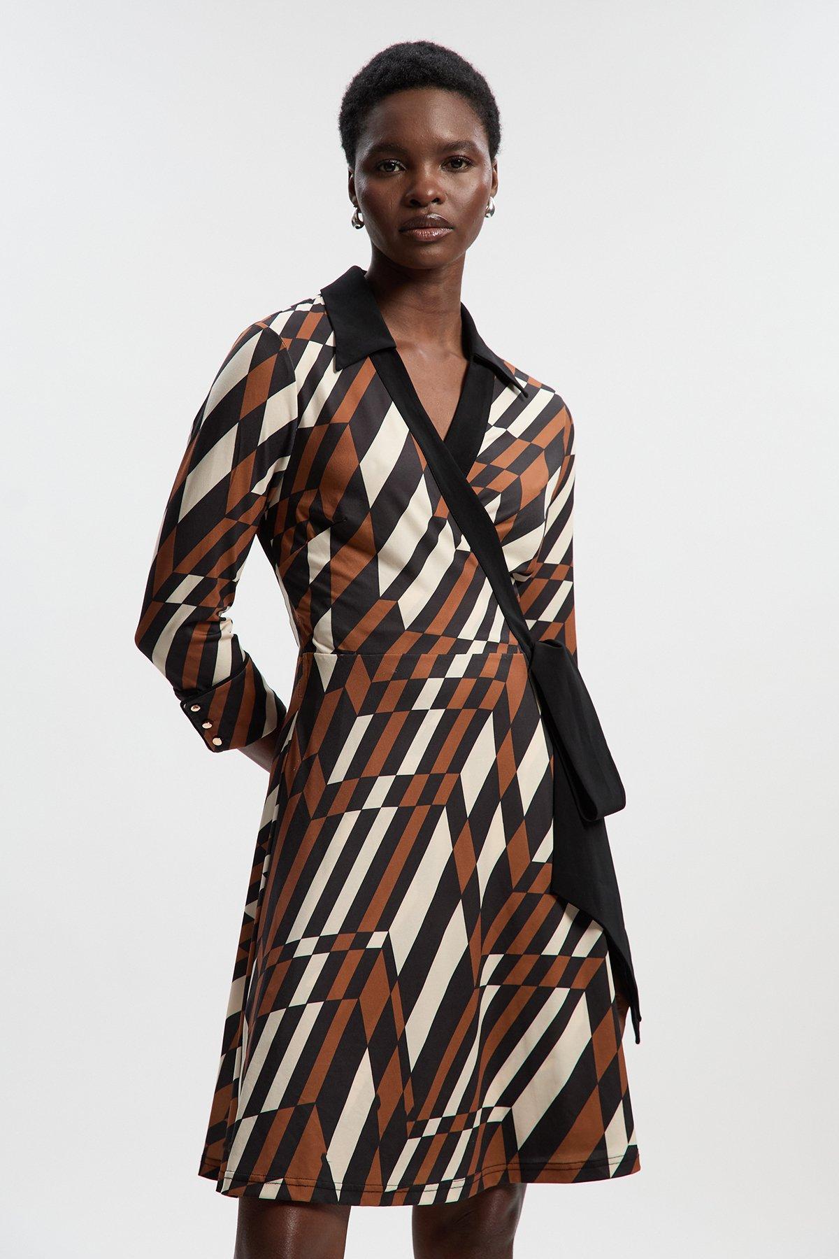 リルアー　Meandering Jacquard pencil dress Meandering Jacquard pencil dress｜LE'RURE