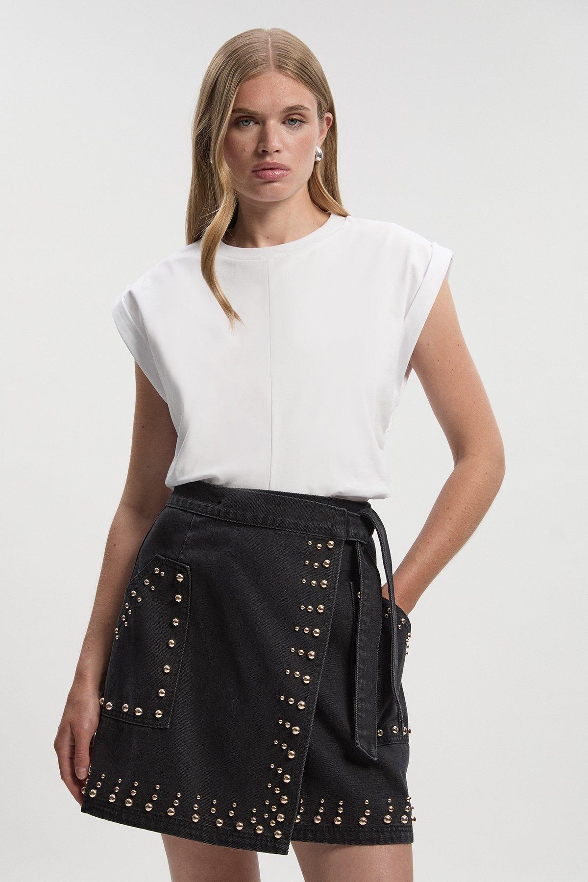 andwang Kirakira mini skirt 001 ブラック andwang Kirakira mini skirt 001 ブラック