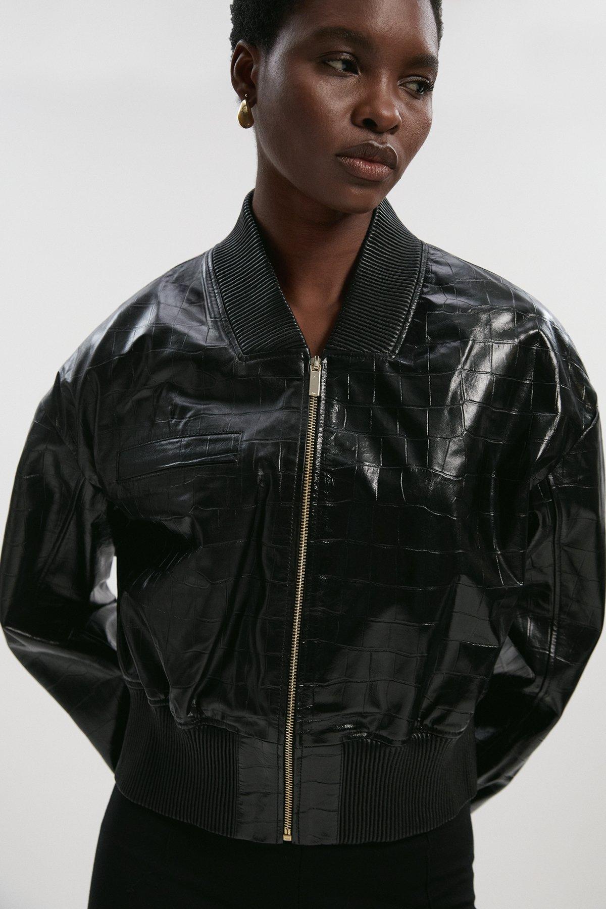 ジャケット・アウター karen Sequin Woven Bomber Jacket | Karen Millen