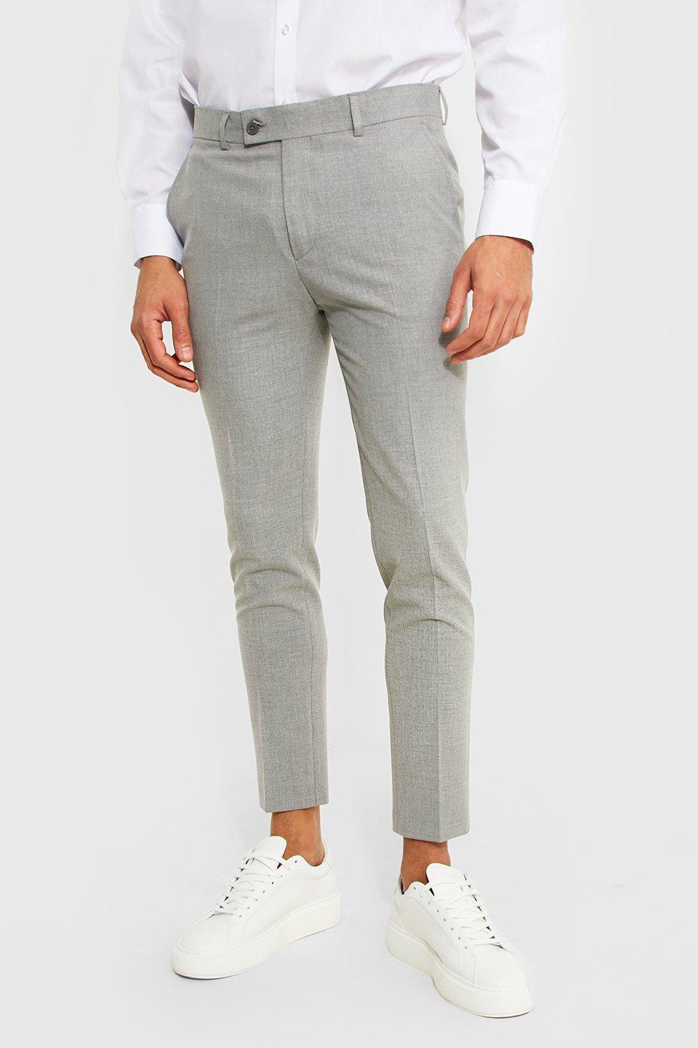 Light grey best sale skinny suit