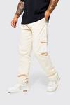 Fixed Waist relaxed Fit Cargo Chino Trouser