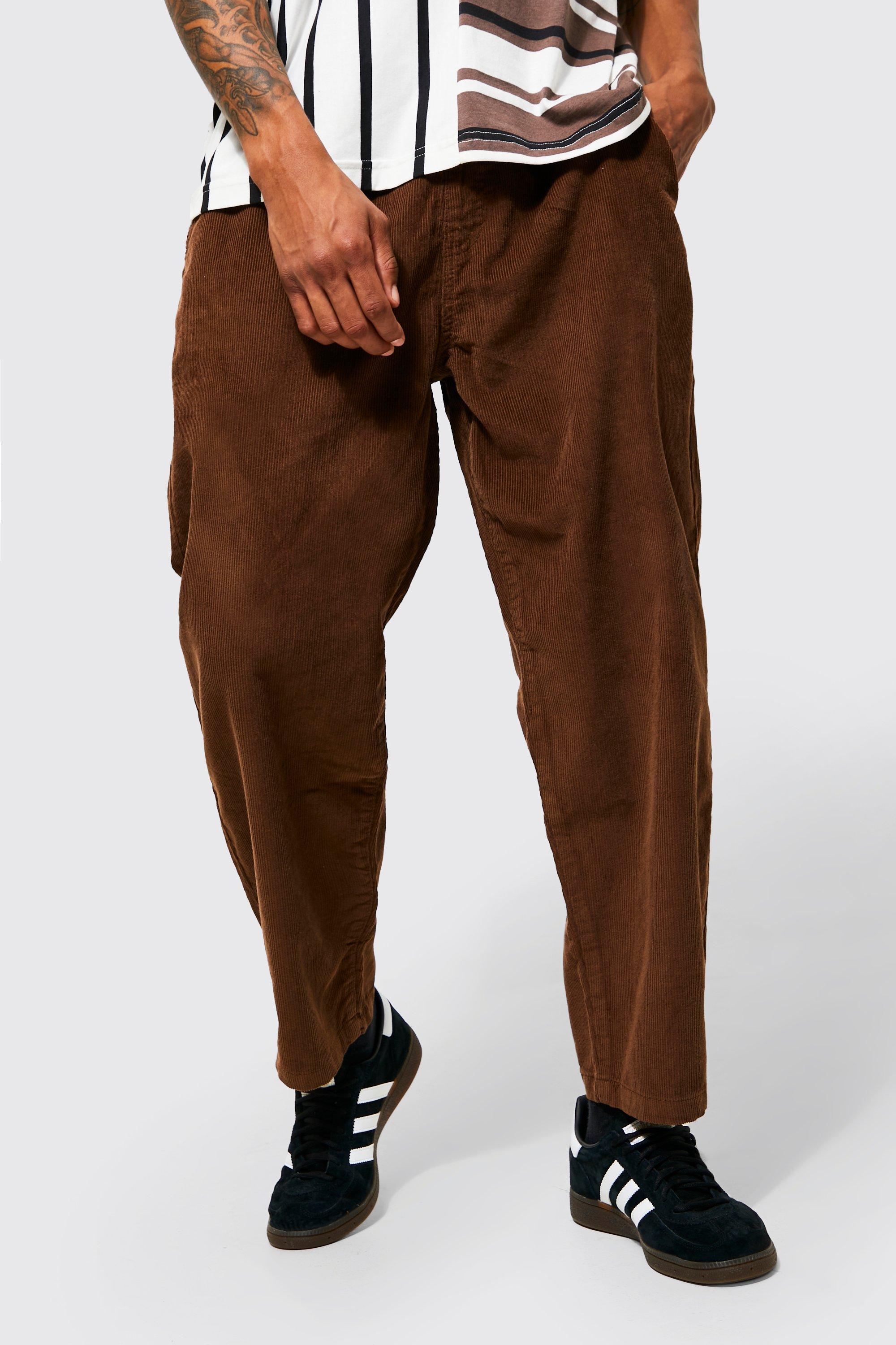 brown baggy corduroy pants