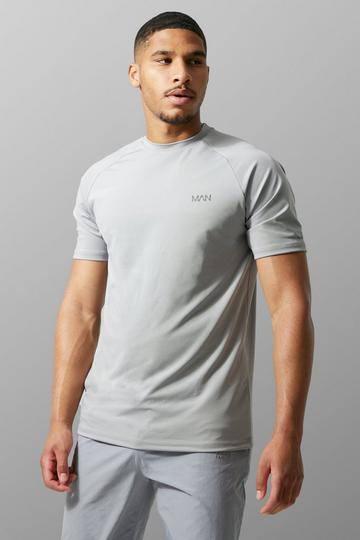 Tall Man Active Gym Raglan T-shirt grey