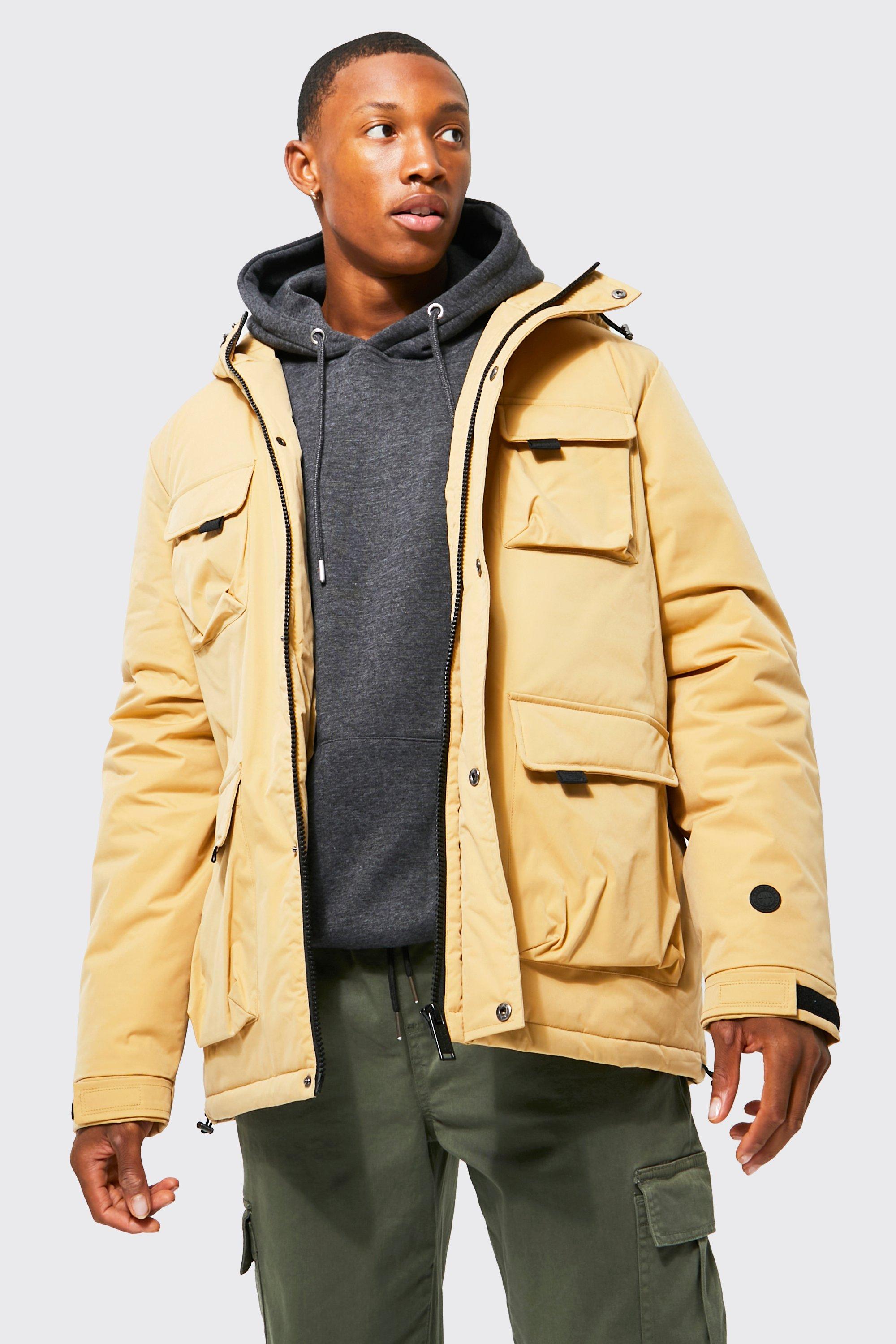 Mustard best sale winter jacket