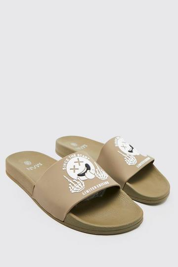 Skull Limited Edition Slider khaki