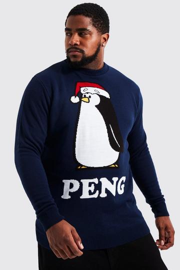 Plus Peng Novelty Christmas Jumper navy