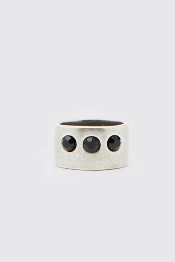 Silver 3 Hole Ring