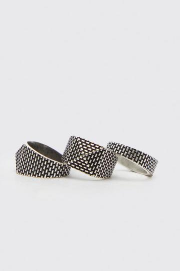 Silver 3 Pack Ring