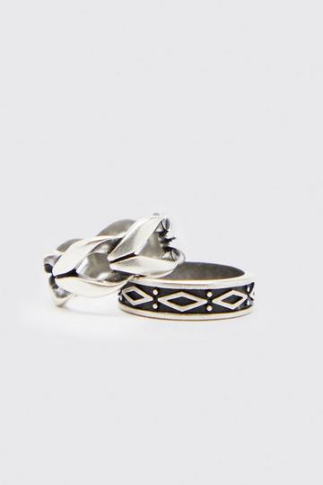 Silver 2pack Ring