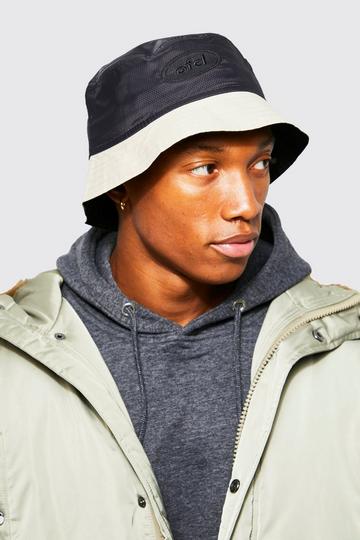 Black Honeycomb Ripstop Bucket Hat