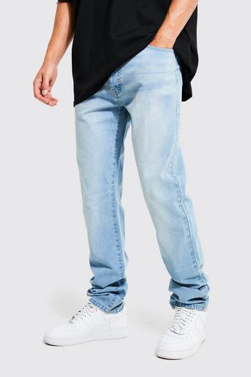Light Brown Tall Straight Fit Rigid Denim Jean