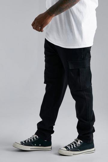 Plus Stretch Skinny Fit Cargo Jean true black
