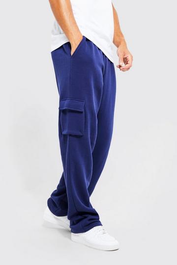 Tall Oversized Straight Leg Cargo Jogger navy