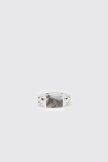 Silver Skull Signet Ring