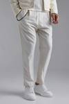 Tapered Pleat Front Trouser With Chain