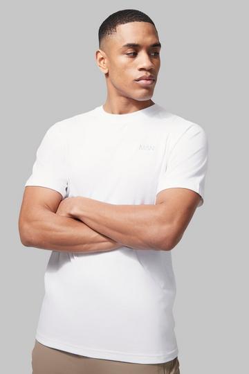 Man Active Gym Raglan T-shirt white