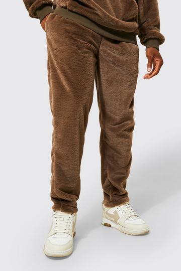 Straight Leg Faux Fur Jogger mink