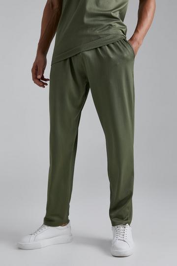 Tall Tapered Fit Pleated Jogger olive