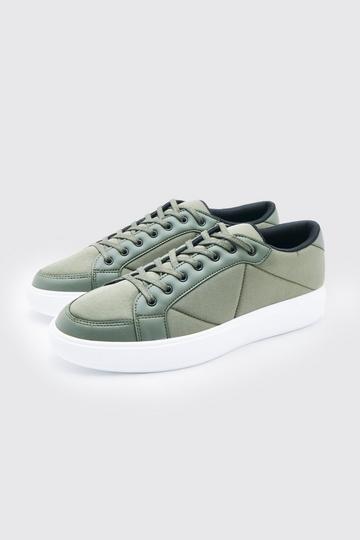 Quilted Trainer khaki
