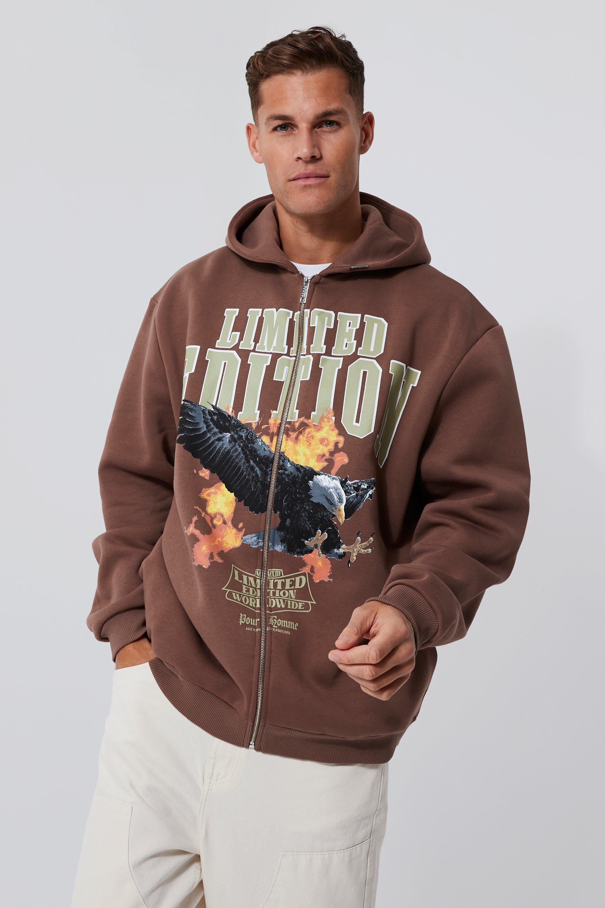 T-shirt taille L | Men's brown hoodies | 127-0 UK
