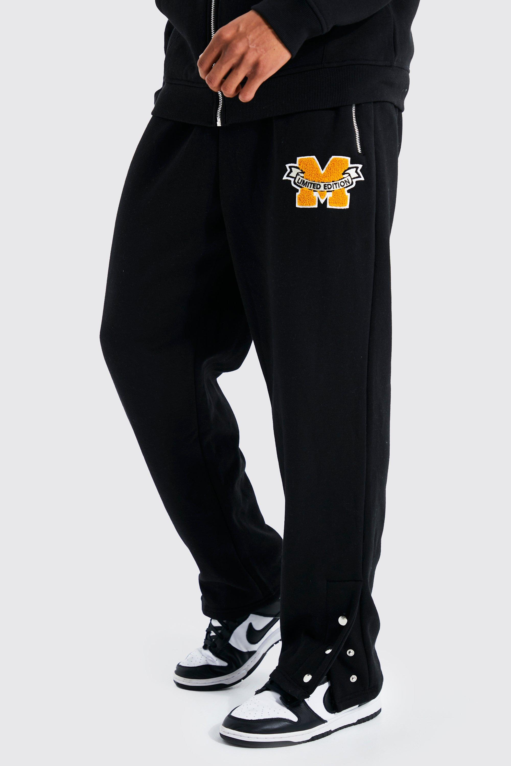 Black hot sale moto joggers