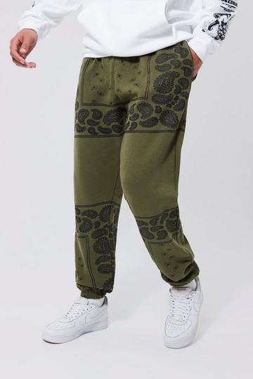 Tall Bandana Print Jogger khaki
