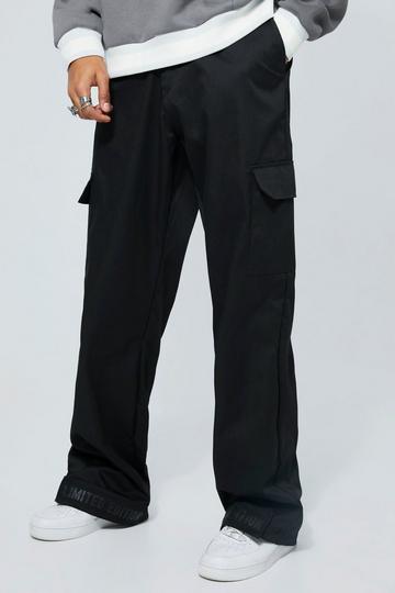 Tall Wide Leg Limited Edition Cargo Trouser black