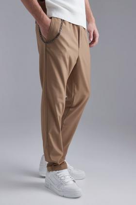 Men's Straight Comfort Stretch Jogger Waist Trousers