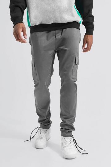 Skinny fit cargo pants | boohoo UK