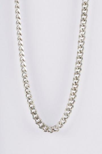 Silver Homme Chunky Clasp Chain Necklace