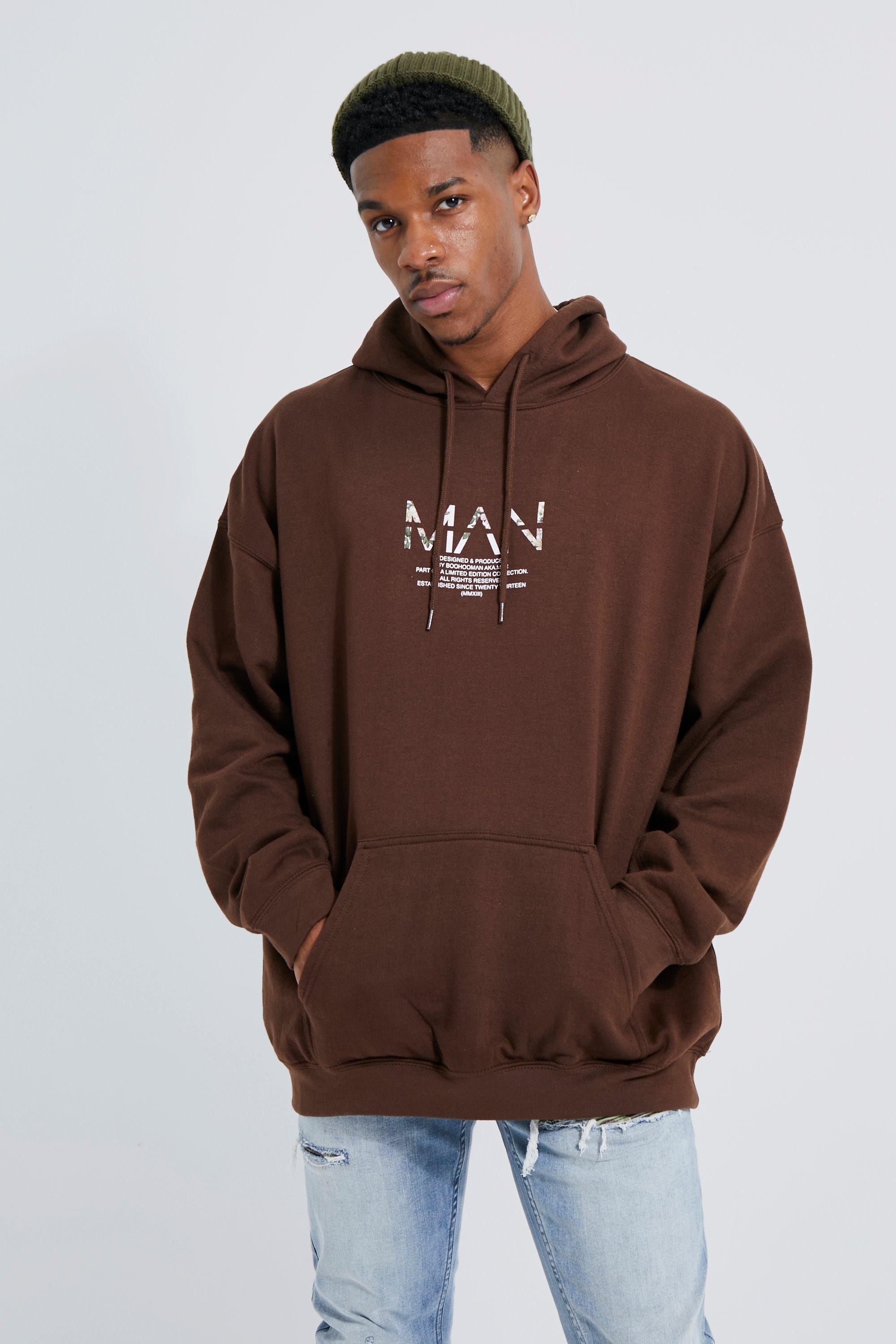 brown hooded zipper sweatshirt