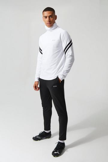 Man Active Training Ombre Snood Contrast Tracksuit white