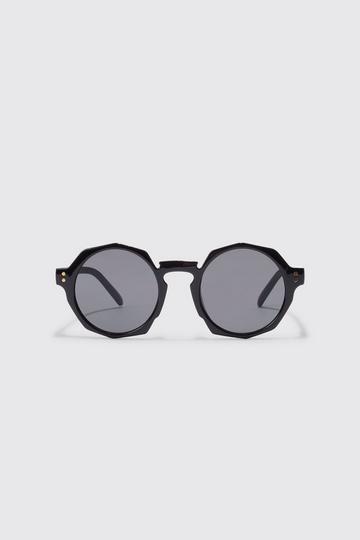 Hexagon Lens Sunglasses black