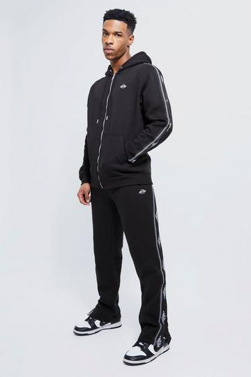 Black tracksuits | boohoo UK