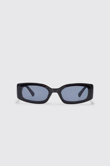 Overlay Rectangle Sunglasses black
