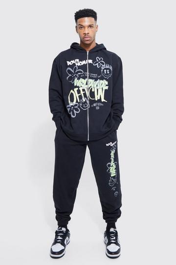 Graphic tracksuits | boohoo UK