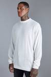 Oversized Crew Neck Cable Jumper