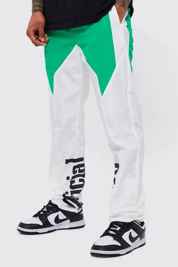 Green Elastic Waist Slim Moto Official Trouser