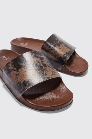 Abstract Slider brown