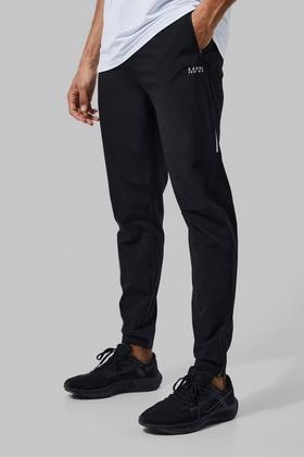 Tall Men Joggers: Black Stripe Pant For Tall Men