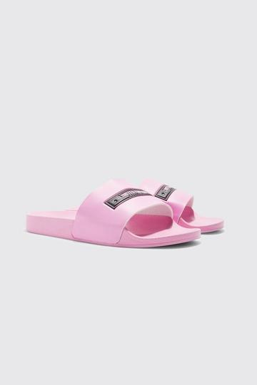 Pink sliders | boohoo UK