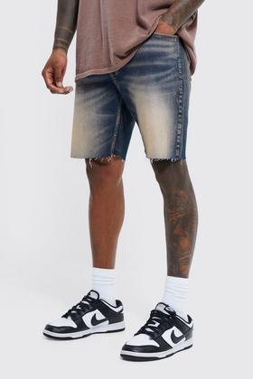 boohoo Men's Relaxed Fit Rigid Denim Shorts