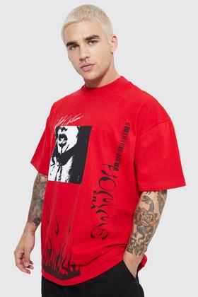 Oversized Dallas Sleeve Panelled T-shirt