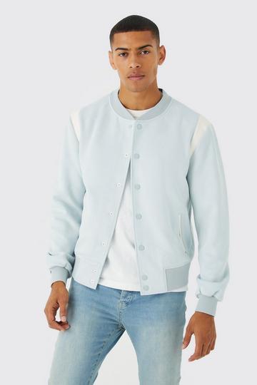 Blue varsity jackets | boohoo UK