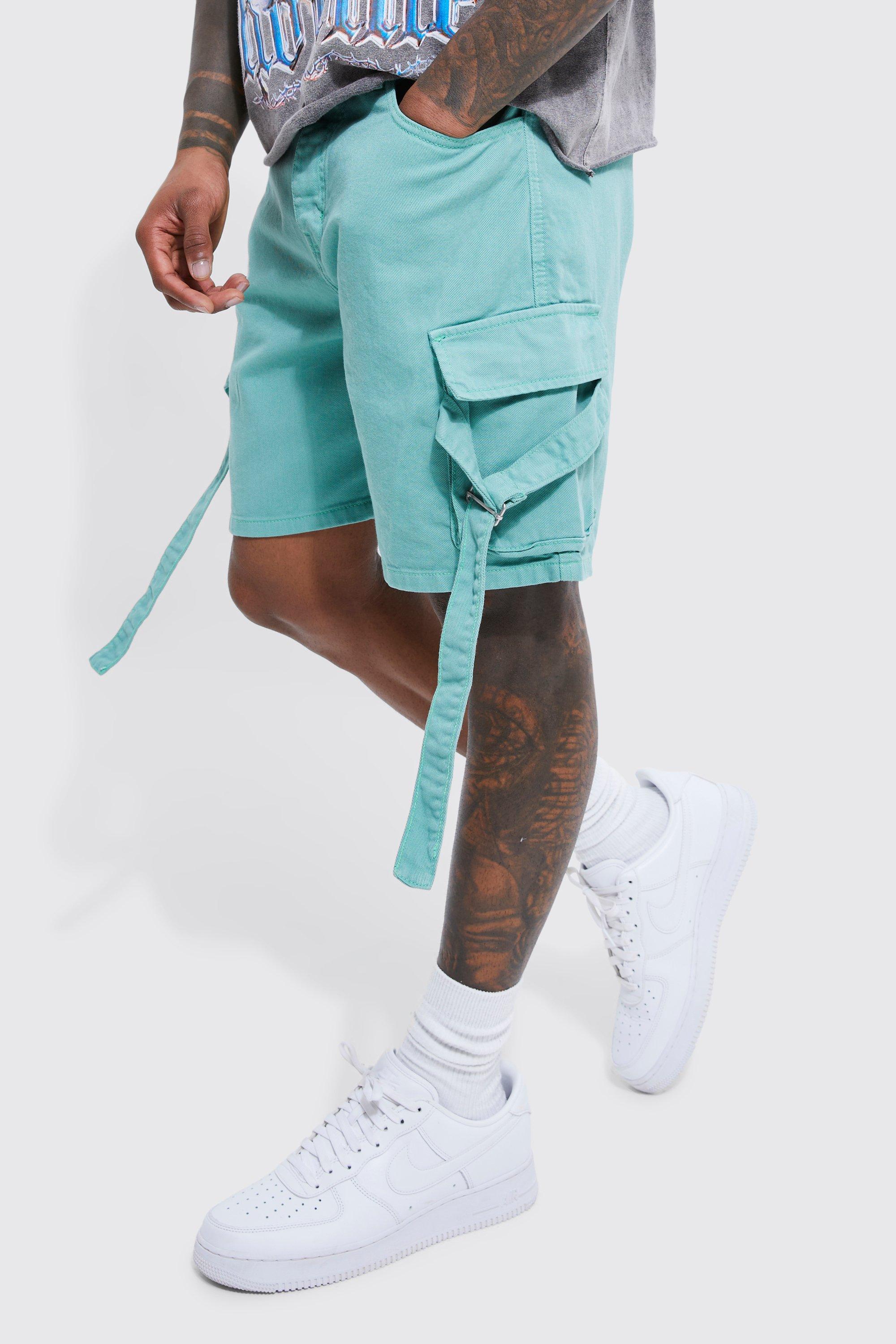 Mens turquoise hot sale cargo shorts