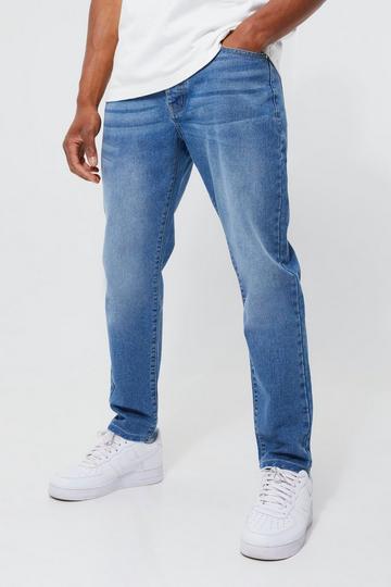 Tapered Fit Rigid Jeans mid blue