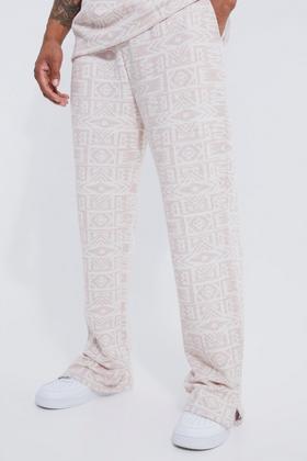 Slim Stacked Flare Star Print Gusset Jogger