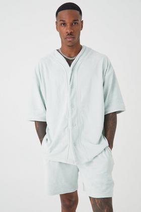 Bm Boxy Bowling Shirt & Short Set