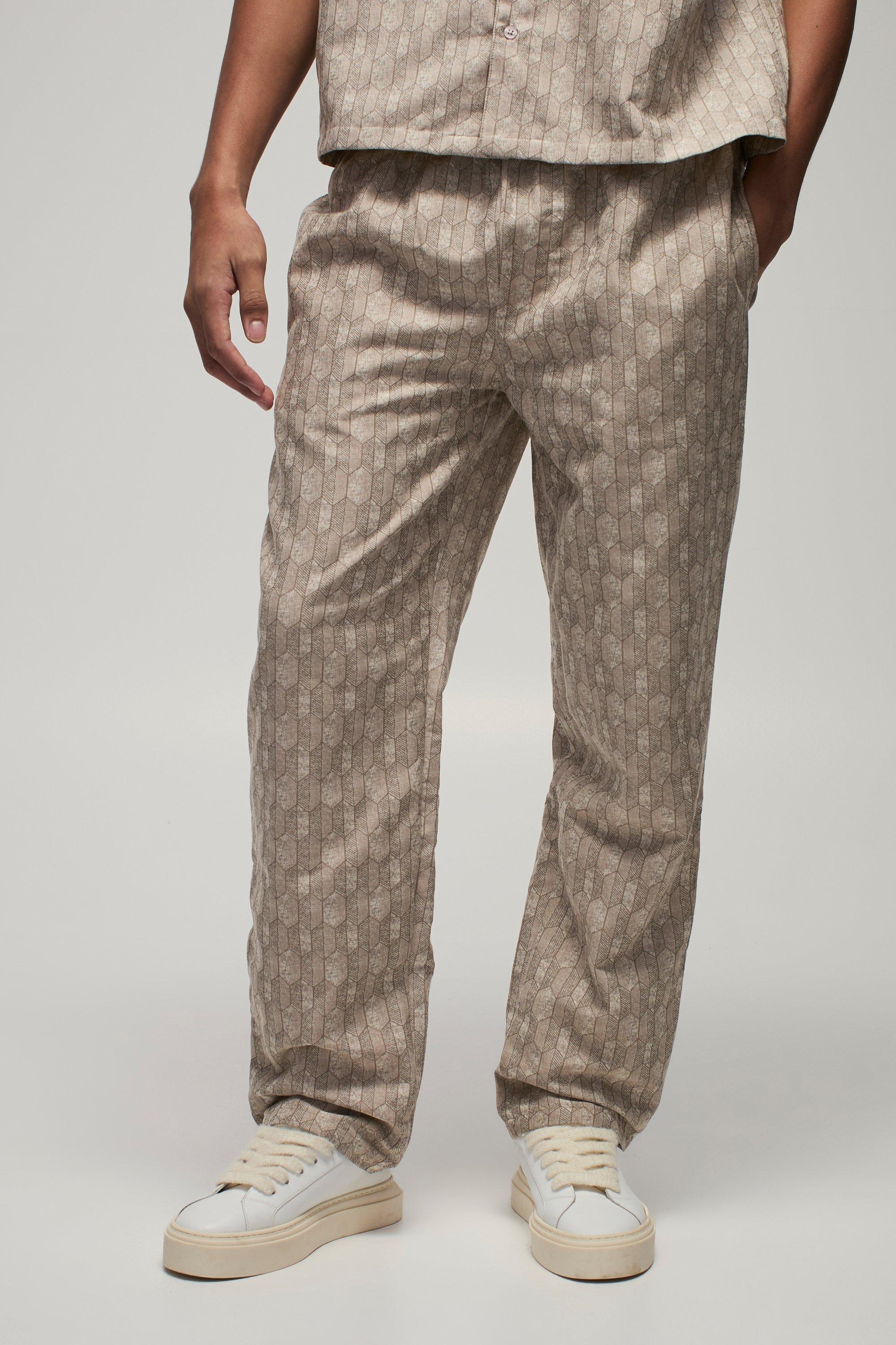 Elasticated Wide Leg Brushed Melton Pants | boohooMAN USA